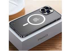 Kovový magnetický Magsafe kryt na Apple iPhone 11, černý
