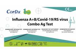 CorDx 4v1 combo test Covid-19/Flu A+B/ RSV, 1ks, výtěr z nosu