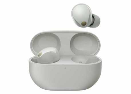 Bezdrátová sluchátka Sony Noise Cancelling WF-1000XM5, stříbrná