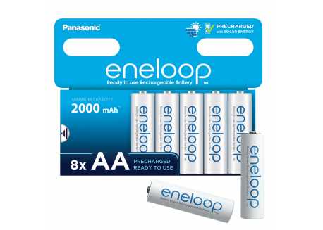 Panasonic Eneloop AA 2000 mAh BK-3MCDE/8HHE 8ks