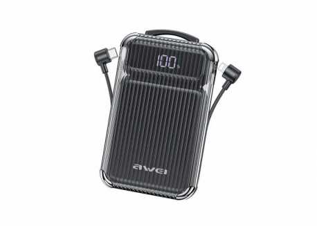 Powerbanka Awei P89K 10 000 mAh, 38,5 W, černá