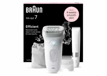 Epilátor Braun Silk-épil 7 7-441, bílá-stříbrná