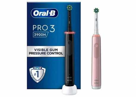 ORAL-B Pro 3 3900 Duo Black & Pink, eletrický zubní kartáček