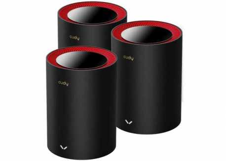Wi-Fi systém CUDY AX3000 Wi-Fi 6 Mesh 2.5G Solution 3 pack, černá