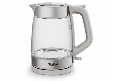 Rychlovarná skleněná konvice Tefal KI605B30, šedá