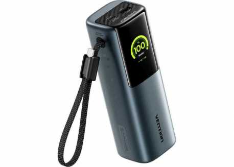 Powerbanka  Vention 20000mAh Power Bank 165W, šedá