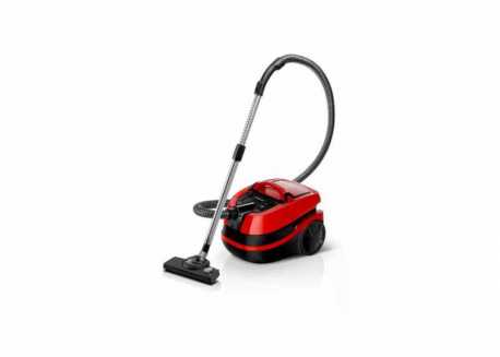 Víceúčelový vysavač Bosch BWD421PET, červený