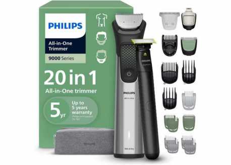 Zastřihovač Philips Series 9000 20v1 MG9557/15 + Philips OneBlade