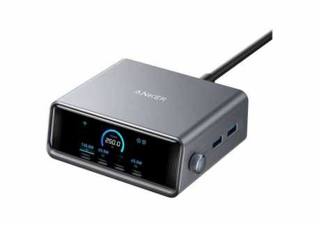 Napájecí hub, Anker prime charger 250W, černá