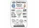LED žárovka 6W / 43W 240V GU10 480lm 120° 20.000h teplá bílá